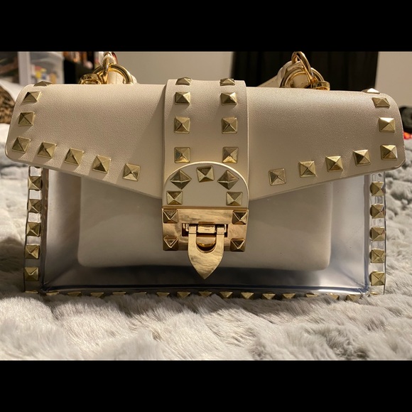Beautiful mini white handbag - Picture 1 of 4